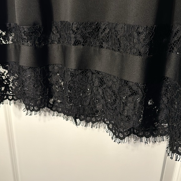 Black Dress with Lace Details - Picture 4 of 5